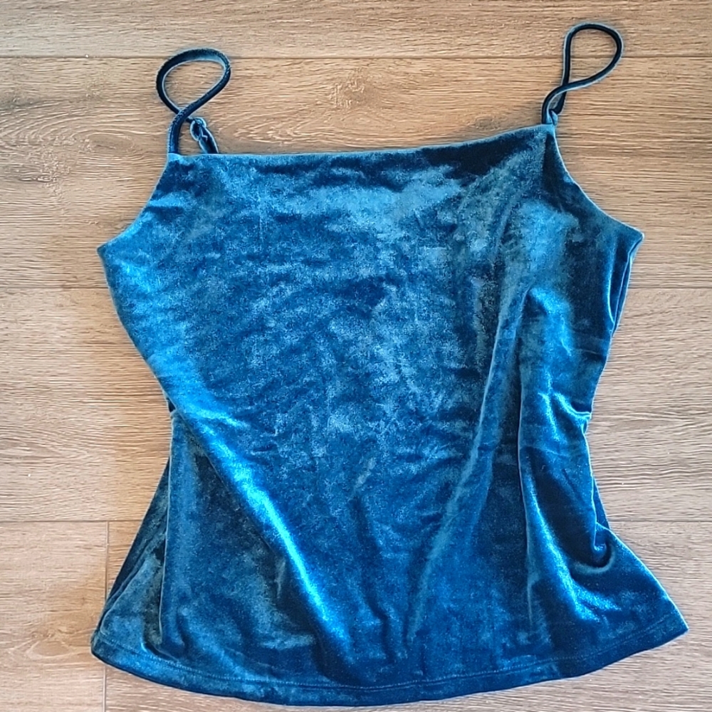 Banana Republic Teal Velvet Camisole
